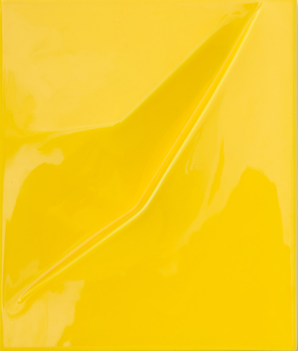 Ceramiche dal segno esteroflesso cm 29×24 giallo